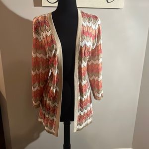 Tan and peach sweater